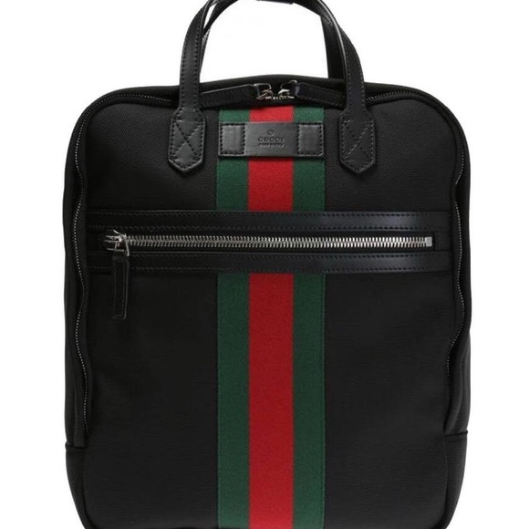 Gucci Black and Green Backpack - Picture 3 of 3